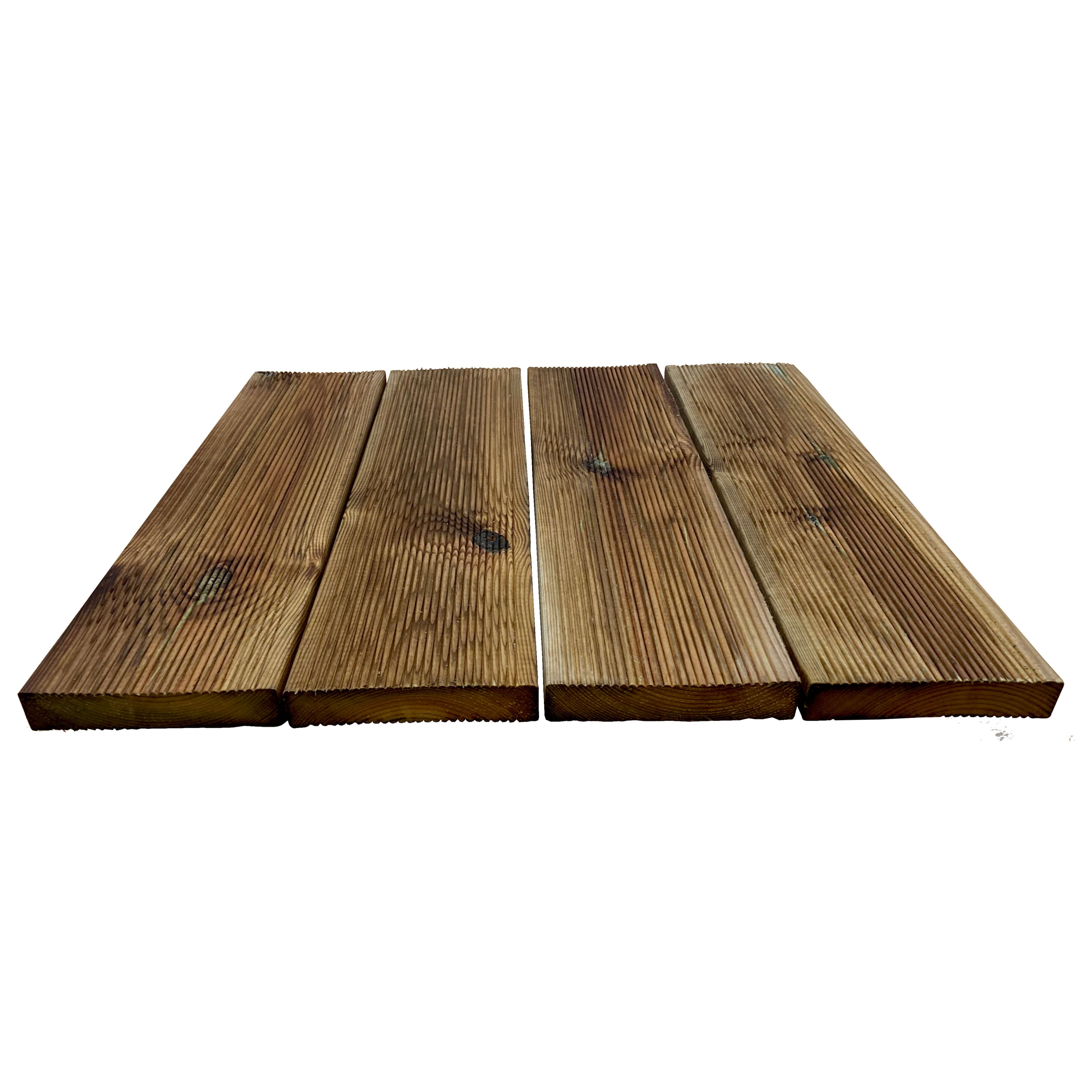 Террасная доска вельвет (двусторонняя) 28х145х6000 мм, сосна, сорт AB, импрегнированная 2