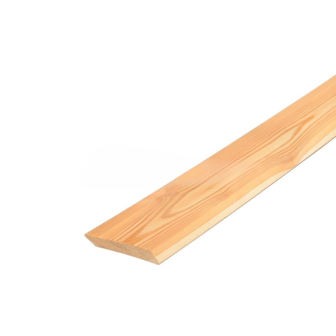 Планкен (фасадная доска) скошенный 20х120х6000 мм, лиственница, сорт AB