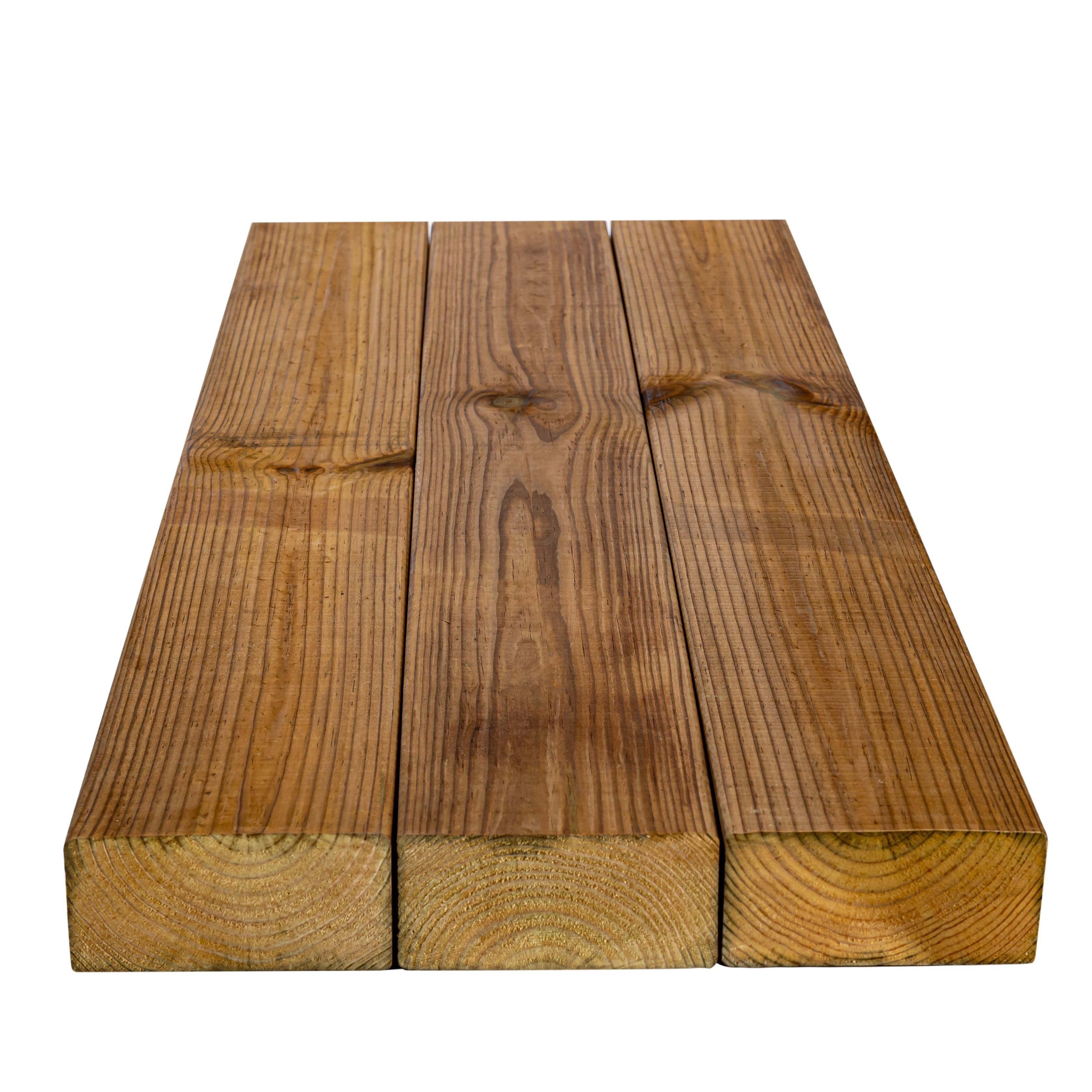 Террасная доска палубная (гладкая) 45х95х6000 мм, сосна, сорт AB, импрегнированная 2