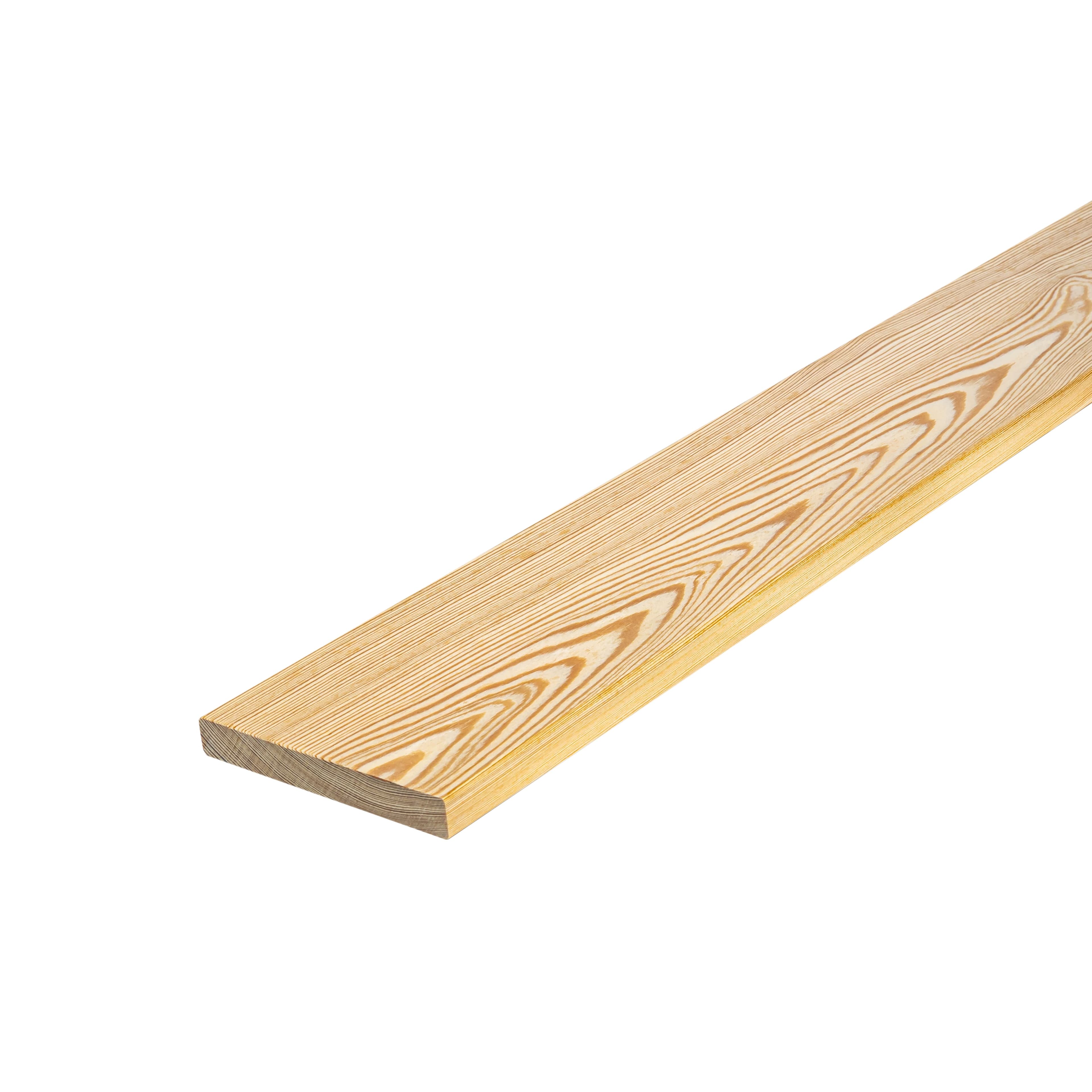 Планкен (фасадная доска) прямой 20х145х4000 мм, лиственница, сорт AB 1