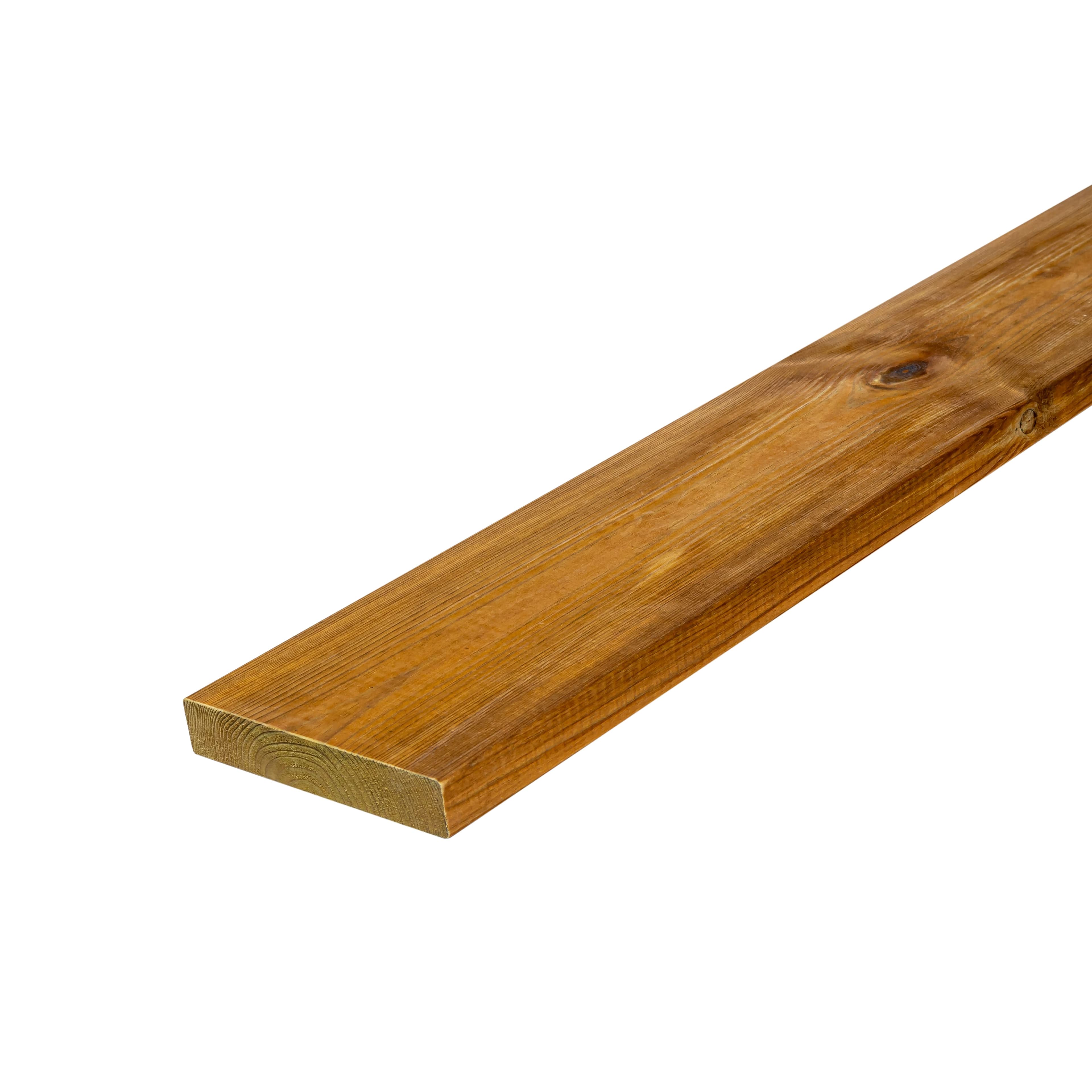 Террасная доска палубная (гладкая) 28х145х6000 мм, сосна, сорт AB, импрегнированная 1