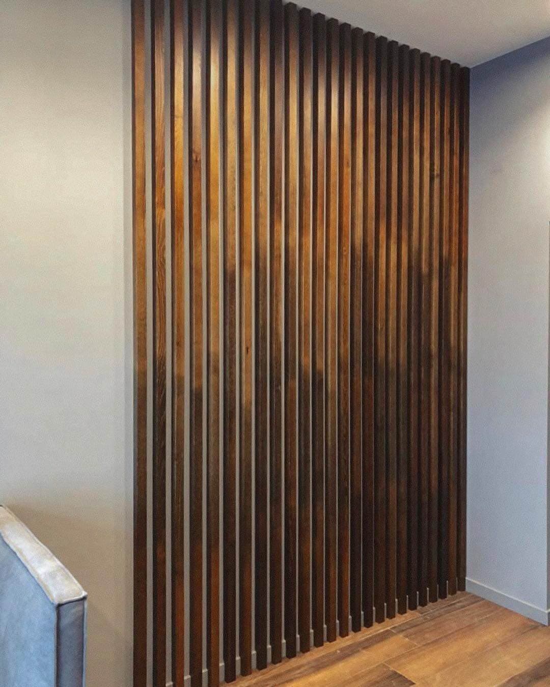Деревянное панно из реек