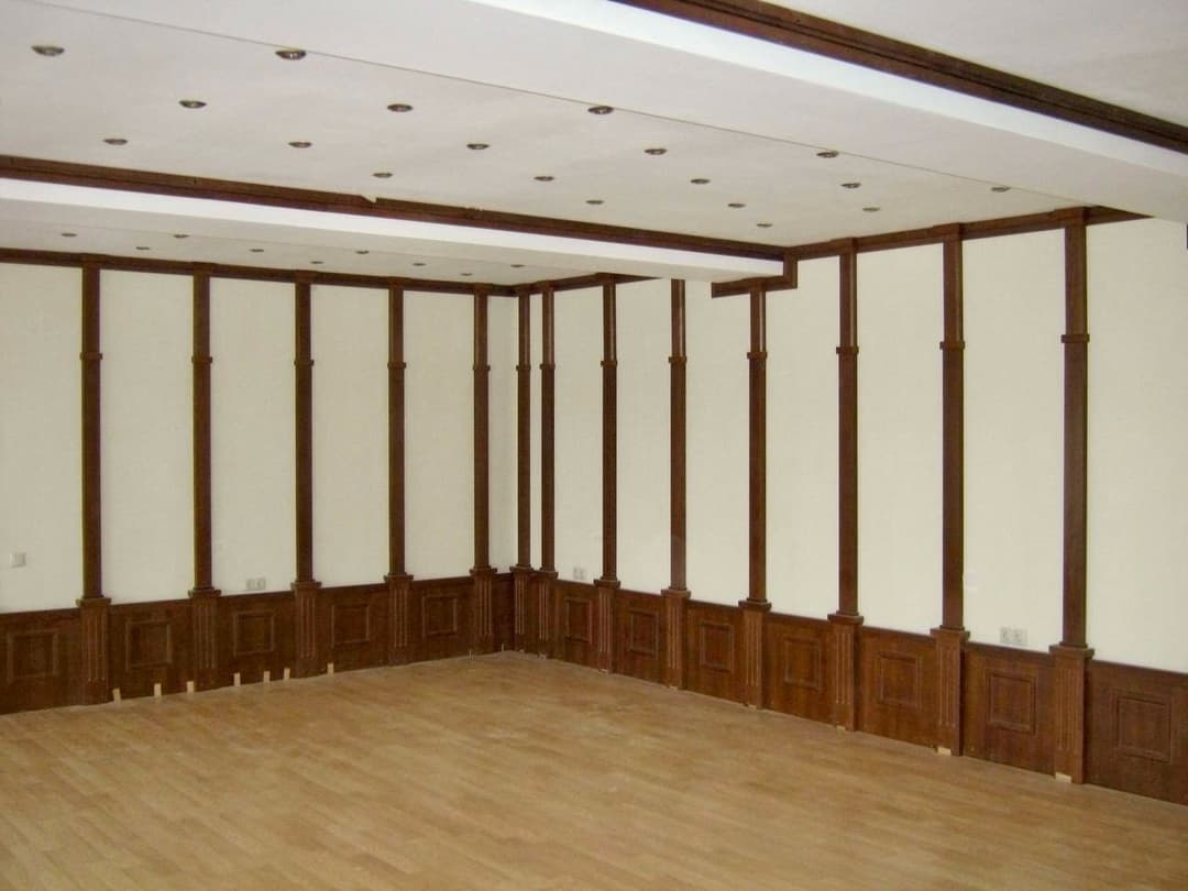 Отделка кабинета деревом