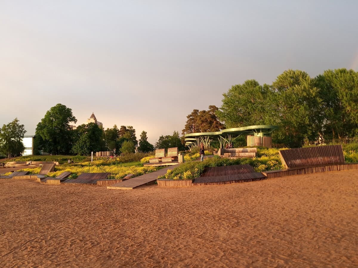 Пляж на Верхнем Суздальском озере